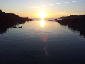 sunset combe martin